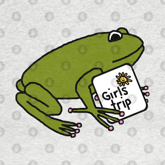 Green Frog goes on Girls Trip by ellenhenryart